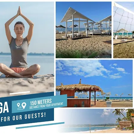 With Seaview In Caesar Blue Resort, Including Lunch Till 4 Pm, Gym With Sauna And Heated Swimming Pool Apartment Gastria
